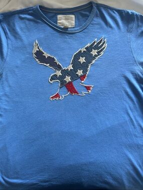 Vintage American Eagle Outfitters Light Blue Eagle Graphic Tee